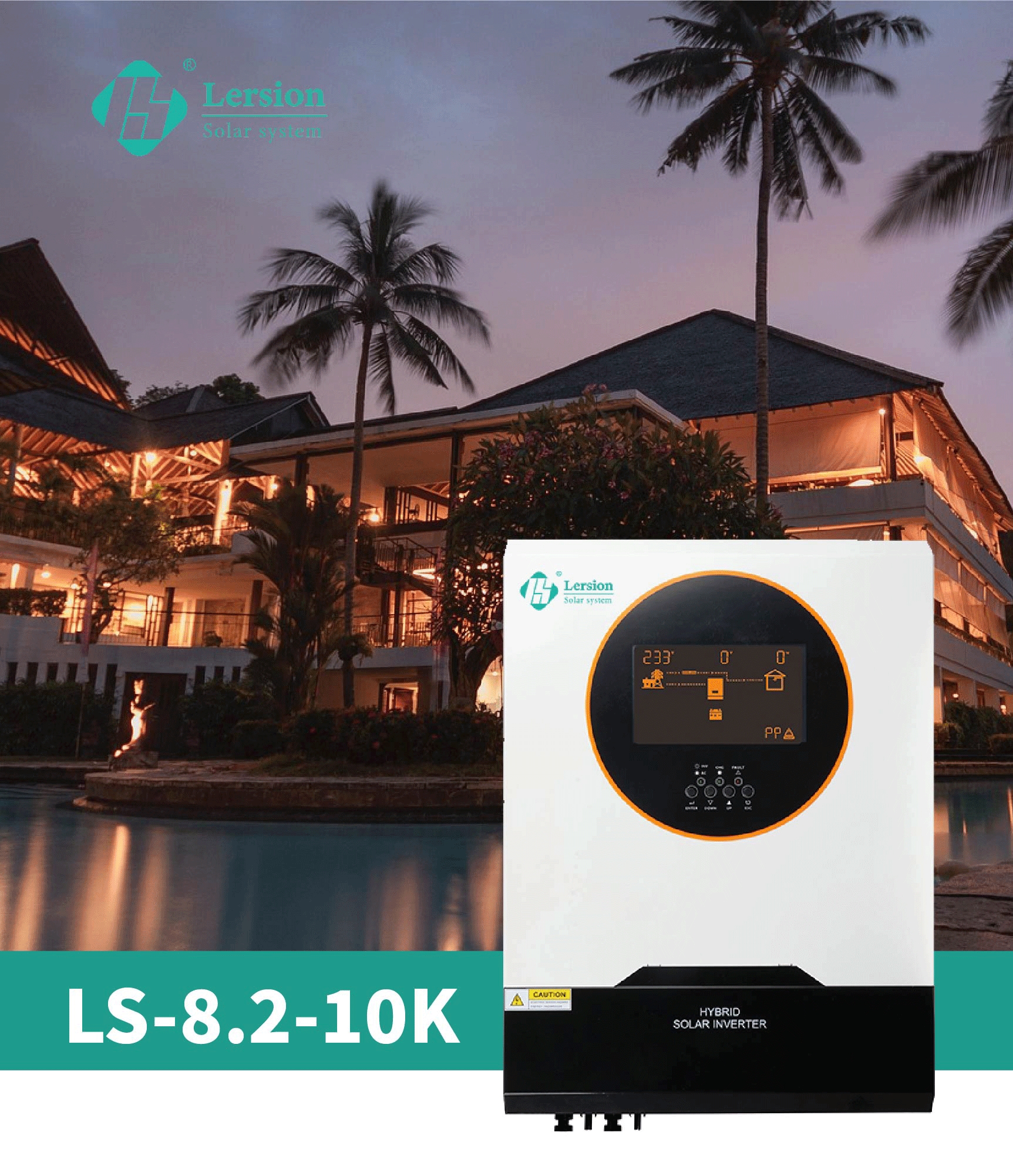  LS-8.2-10.2KW High-frequency Solar Inverter